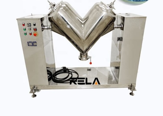 V Blender Mixer Untuk Bubuk Kering Makanan Logam Silikon Karbon Susu